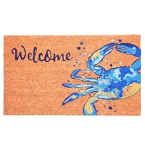 Calloway Mills 107491729 17 x 29 in. Crab Welcome Doormat - Blue