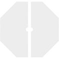 thumbnail image 4 of 26"OD x 2"ID x 9"C x 1"P Logan Architectural Grade PVC Contemporary Ceiling Medallion, Two Piece, 4 of 11