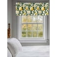 thumbnail image 3 of Country Lemon Valances for Windows, Rod Pocket Kitchen Valance Curtains - Soft & Washable Small Window Treatment for Living Room,&nbsp;Bathroom, Floral Leaf , 42x12 Inch, 1 Panel, 3 of 9