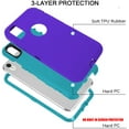 thumbnail image 4 of For Apple iPhone XR 10 Shockproof Protective Rugged Defender Case With FREE Screen Protector Purple, 4 of 5