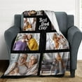 thumbnail image 3 of Custom Blanket Personalized Blanket with Photos Text Gift on Birthday Christmas Customized Picture Throw Blanket for Adult Men Women, 3 of 6