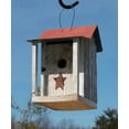 thumbnail image 5 of Home Bazaar HBA-1009S Beavertown Bird Shack, White with Red Roof, 5 of 6