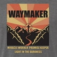 thumbnail image 2 of WAYMAKER Miracle Worker Promise Keeper Inspirational/Christian Mens Premium Tri Blend T-Shirt, Dark Heather, Small, 2 of 5