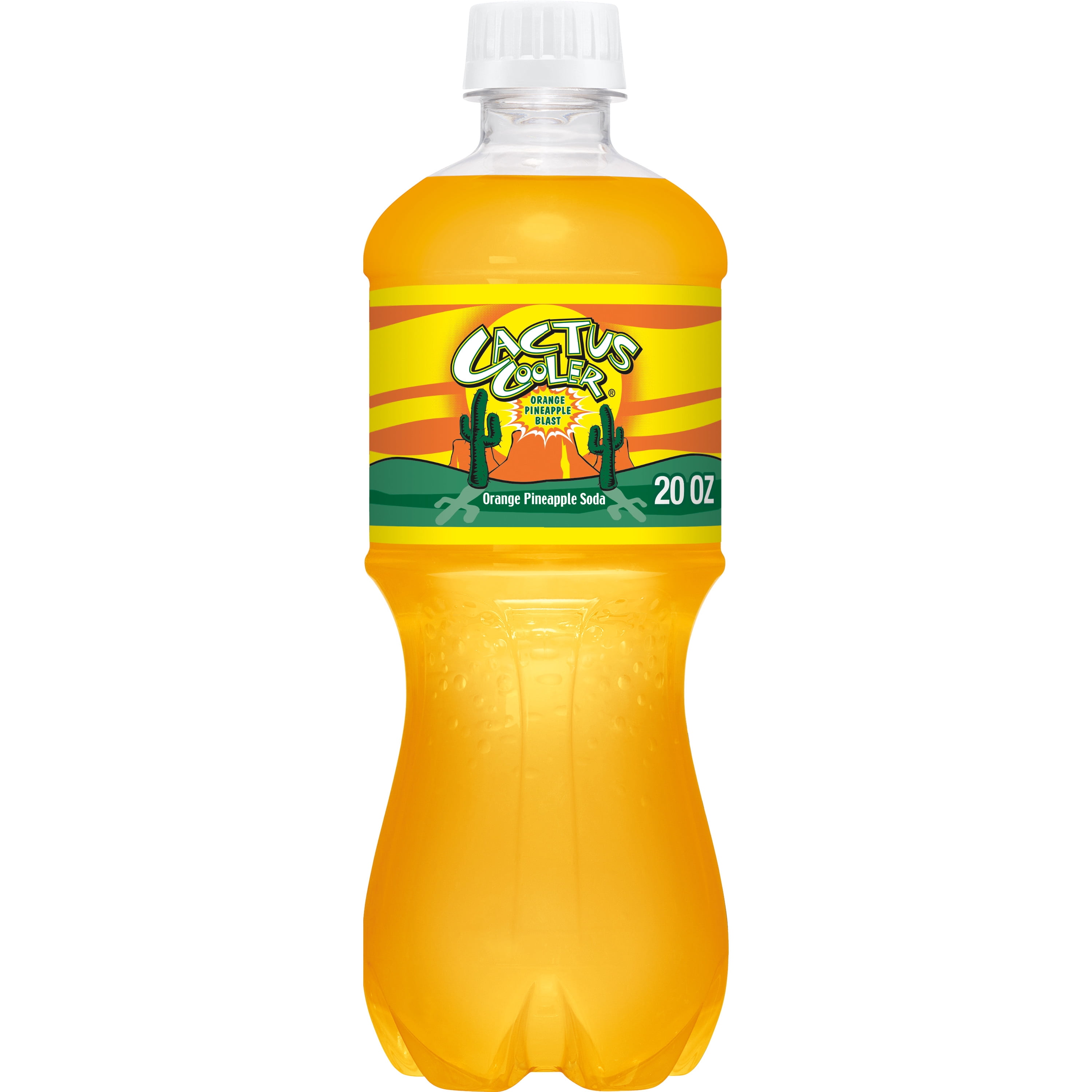 Cactus Cooler Orange Pineapple Soda Pop, 20 fl oz, Bottle