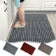 thumbnail image 1 of Alfombra a rayas para sala, dormitorio, balcón | Alfombra de poliéster suave y cómoda | Tapete decorativo cálido | Alfombra antideslizante | 60x40cm | Colores múltiples | 1 pieza, 1 of 6