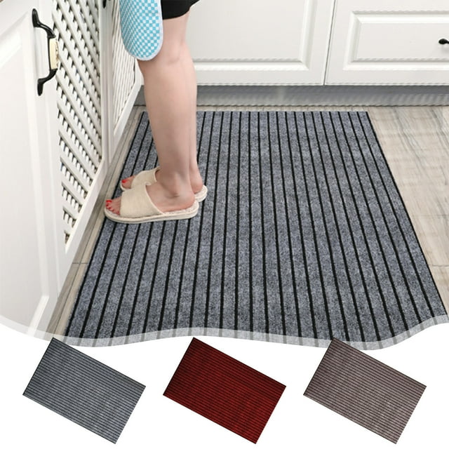 Sentmoon Tapis de Cuisine Tapis d'Extérieur Tapis à Rayures Tapis Confortable pour Salon Tapis Rafraîchissant pour Chambre Tapis pour Balcon à la Maison