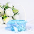thumbnail image 4 of 5pcs Miniature Woven Baskets Handles Flower Containers Photography Props, 4 of 8