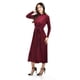 thumbnail image 2 of Vestido Midi de Terciopelo Roman Fashion Juvenil 3826 Vino, 2 of 5