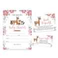 thumbnail image 1 of Inkdotpot Set Of 30Jungle Animals Baby Shower Invitations-Diaper Raffle Tickets And Baby Shower Book Request Cards Its a Boy Its a girl Invites, 1 of 8