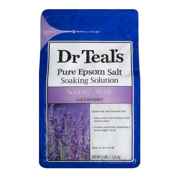 Sales perfumadas para baño Dr. Teal's con lavanda 1.36 kg