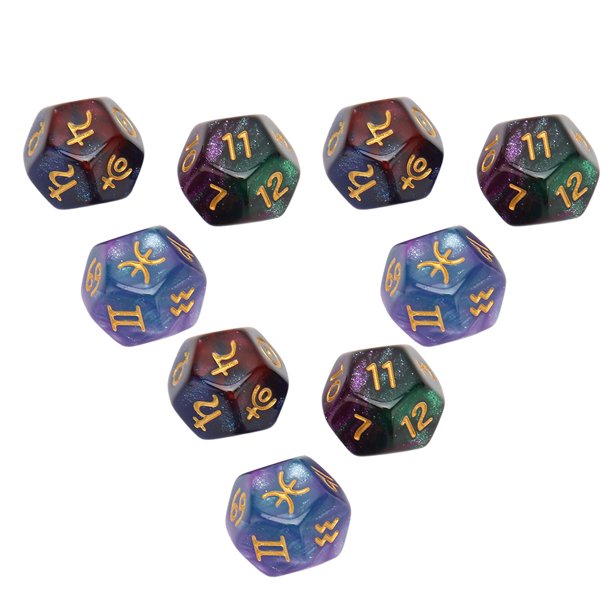 Juego De Dados Poliédricos, Dados Para Juegos De Mesa, Plástico Portátil, Ligero Para Juegos De Mesa