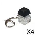 thumbnail image 1 of 4x Llavero Fidget con Teclado, Mosquetón, Clip para Llavero, Pasa El Tiempo Aburrido, Juguete para Teclado, Colgante de Tapa de Tecla de Teclado 4 piezas, 1 of 8