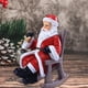 thumbnail image 5 of Mecedora Santa Claus Muñeca Sacudiendo la cabeza Mano Caderas Juguete para niños Navidad Baby Shower Navidad año de nuevo Oficina en hogar Adorno yotijar Figurina de Santa Claus, 5 of 9