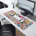 thumbnail image 2 of Long Mouse Pads for Desk,Pioneer Flower Floral Print Pattern Desk Mats on Top Of Desks, Desk Mouse Pad Extra Large with 3mm Non-Slip Base and Stitched Edge for Gaming,Office,Work,Home 31.5"x11.8", 2 of 6