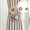 Coffee&White, variant on Rope Curtain Tiebacks, 1 Pc Curtain Tiebacks, Curtain Holdbacks, Curtain Tie Backs for Curtains, Flower Curtain Tieback, Curtain Holders for Boho Bedroom Decor, Window Treatment Holdbacks
