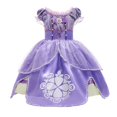 thumbnail image 1 of Vestido esponjoso de Sofía para niña, traje de princesa para fiesta de cumpleaños, Halloween, verano, manga abombada, 3, 6, 8 y 10 años Fivean unisex, 1 of 2