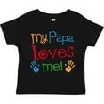 thumbnail image 3 of Inktastic My Papa Loves Me Boys or Girls Toddler T-Shirt, 3 of 5