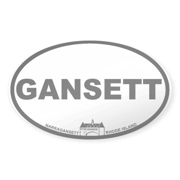 CafePress - Narragansett RI Oval Design - Sticker (Oval)