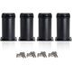 thumbnail image 1 of CHAO 4 patas negras ajustables Patas de gabinete gruesas de 80 mm de altura Patas de mesa Patas de muebles, altura ajustable de acero inoxidable 0-15 mm Vienen con acero inoxidable, 1 of 5