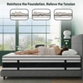 thumbnail image 4 of Queen Mattress,Nisien 12 Inch Hybrid Mattress in a Box, Gel Memory Foam Mattress,Individually Wrapped Pocket Coils Innerspring Mattress, Support & Pressure Relief, Medium Firm Feel, 60"*80"*12", 4 of 9