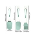 thumbnail image 3 of Vacemry Under $5 Baking Tool Set, Three Piece Silicone Utensil Collection, Spatula Scraper Brush Combo, Heat Resistant Kitchen Implement for Cooking, 3 of 6