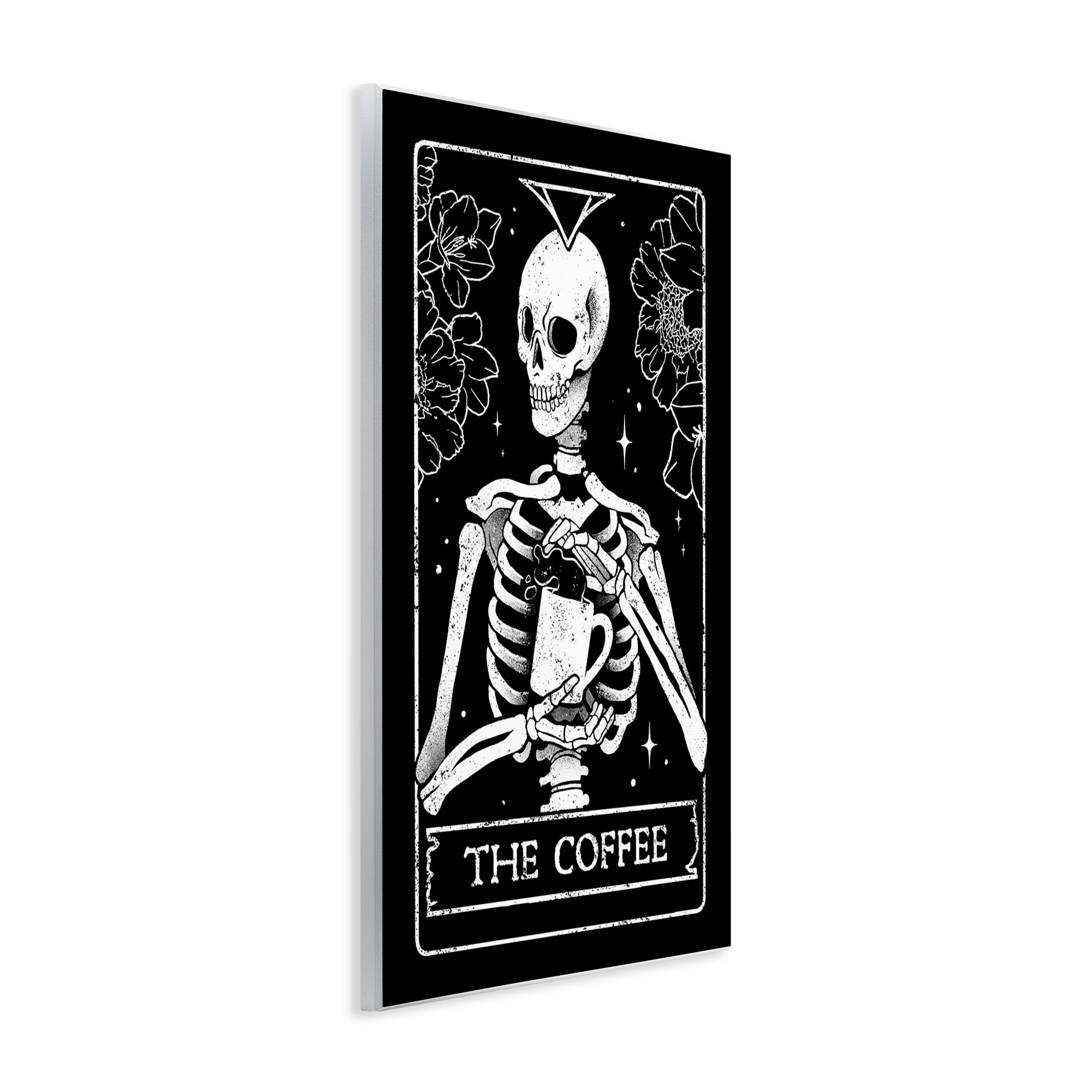 Stupell Industries The Coffee Skeleton Tarot Wall Plaque Art, design by EduEly Designs