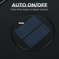 thumbnail image 3 of GRANDPATIO Outdoor Modern Boho Style Wave Wicker End Tables,Built-in Solar Lights, Black (Set of 2), 3 of 9