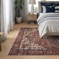 thumbnail image 2 of Bloom Rugs Washable Non-Slip 4' x 6' Rug - Red / Orange / Beige Traditional Oriental Area Rug for Living Room, Bedroom, Dining Room, and Kitchen - Exact size: 4' x 6', 2 of 8