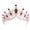 Red, variant on Osdhezcn Elegant Large Crown Headband Decoration for Performances and Birthdays