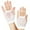 White, variant on Audhol Gloves Mittens Winter Warm Mesh Short Gloves Party Punk Half Finger Mesh Stretch Color Diamond Gloves Warm Touchscreen Gloves for Cold Weather Black One Size