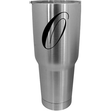 

O Commercial Script Monogrammed Etched 30oz Stainless Steel Tumbler