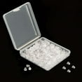 Replacement DIY Soft Clear Silicone Earring Backs Clutch Stopper Nose