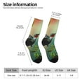 thumbnail image 2 of Balery Hummingbird Floral Paradise Pattern Crew Socks Unisex– Soft & Breathable Socks for Men & Women, One-Size Fits Most (US 5-11), Comfortable & Durable for Daily Wear, 2 of 6