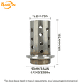 thumbnail image 4 of TOOLTOS Perforated Stainless Steel Casting Flask for Vacuum, 4 of 5