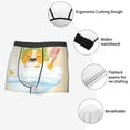 thumbnail image 3 of Sikiie Corgi In The Shower Cap Bathing Print Men's Boxer Briefs, Elastic Waistband Boxer Briefs Leggings-Small, 3 of 5