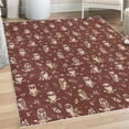 thumbnail image 1 of Owl Decorative Rug, Cartoon Style Illustration of Birds on the Branches Mysterious Woods Print, Quality Carpet for Bedroom Dorm and Living Room, 6 Sizes, Chestnut Brown, by Ambesonne, 1 of 4