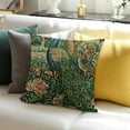 thumbnail image 3 of Patifu  William Green Forest Animals Peacocks Fox Hare Morris Throw Pillow Covers   Aesthetic Pillow For Bedroom Decorative Pillowcase Home Decor Living Room Cushion Case For Bed Sofa Couch 18x18in, 3 of 5
