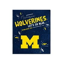 Logo Brands Michigan Wolverines 60" x 70" Plush Throw Blanket