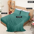 thumbnail image 2 of Juego de sábanas Utopia Bedding Queen Jersey de algodón verde, 4 piezas, 2 of 6