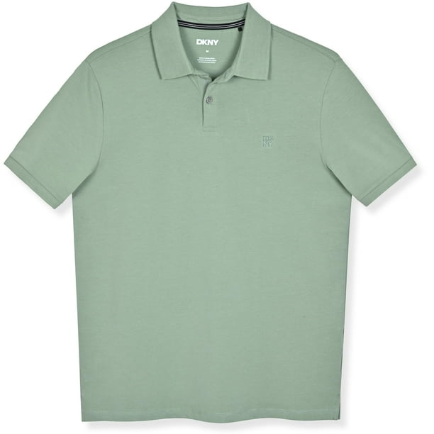 Camisa Polo DKNY de Algodón Suave para Hombre Corte Moderno Secado Rápido