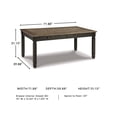 thumbnail image 3 of Signature Design by Ashley Tyler Creek Storage Dining Table in Black and Gray, 3 of 13
