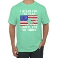 thumbnail image 2 of Wild Bobby I Stand for The Flag I Kneel for The Cross Men Tee, 2 of 6