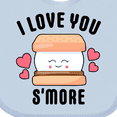 thumbnail image 4 of Inktastic I Love You Smore with Cute Food Valentine Girls Baby Bib, 4 of 4