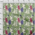 thumbnail image 3 of oneOone Cotton Cambric Light Green Fabric Tropical Quilting Supplies Print Sewing Fabric By The Yard 42 Inch Wide, 3 of 4