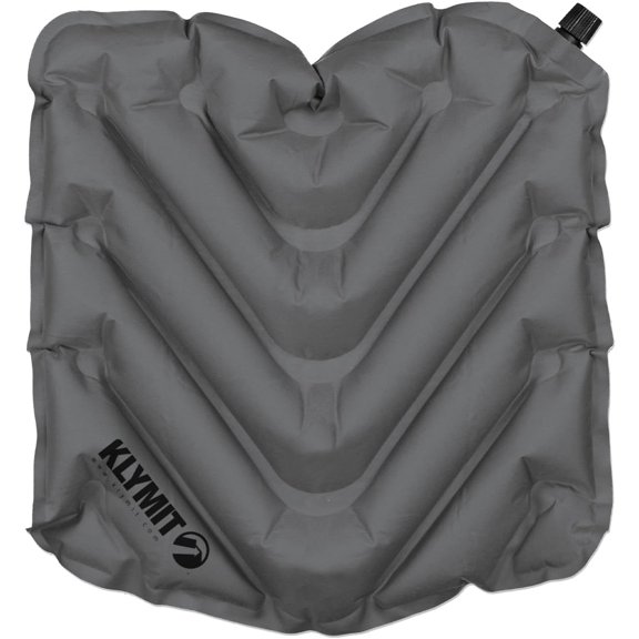 V Seat, Lightweight Inflatable Travel Cushion, Best for Camping, Bleachers, or Glassing Pad , Gray