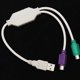 thumbnail image 1 of Gwong Electrónica 30 cm USB Macho a doble PS / 2 Femenino Convertidor Adaptador Cable para teclado del mouse, 1 of 6