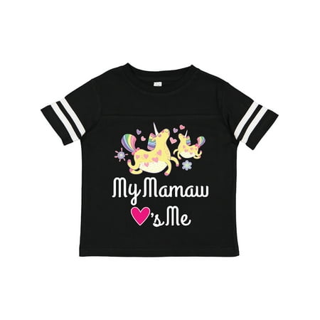 

Inktastic Mamaw Grandma Loves Me Unicorn Gift Toddler Toddler Girl T-Shirt