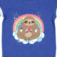 thumbnail image 4 of Inktastic Sloth Yoga Rainbow Girls Baby Bodysuit, 4 of 5