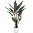 thumbnail image 4 of Vipuse 4 Feet Artificial Plant Fake Tropical Bird of Paradise Tree for Home Office Wedding Valenine Decor, 4 of 9