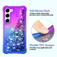 thumbnail image 4 of for Galaxy S23 Case,Samsung S23 Case,with HD Screen Protector,Gradient Quicksand Glitter Liquid Floating Waterfall Durable Girls Cute Phone Case for Samsung Galaxy S23 (Purple/Blue), 4 of 13